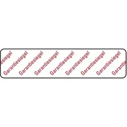 König Werbeanlagen Dreifke® Aufkleber I Sicherheitssiegel Garantiesiegel, RoHS-konform, VOID-Folie, 65x15mm, 30/Bogen