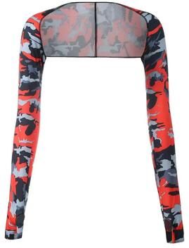 Uplifted Finds One Piece Ultra Thin Shawl Cooling Arm Sleeves & UV Sun Guard camouflage Red