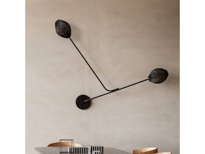 Satellite Wandleuchte Soft Black - GUBI - Wohnzimmer - Design - Metall - Mehrflammig