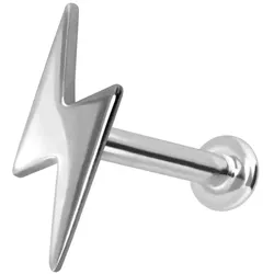 14 Karat Gold Labret mit Push Fit BLITZ