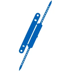 Laurel, Ordner Zubehör, Heftstreifen + Deckschiene VE=100 Stück blau