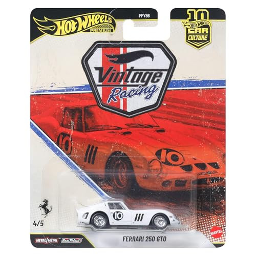 Hot Wheels Premium Ferrari 250 GTO speelgoedauto schaal 1:64