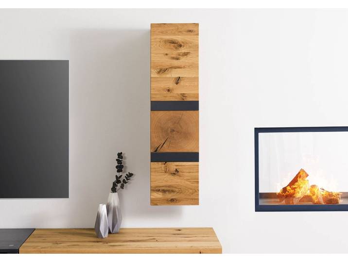 Hängeschrank Wildeiche 33x33,5x123 natur geölt/lackiert KITZBÜHEL #101