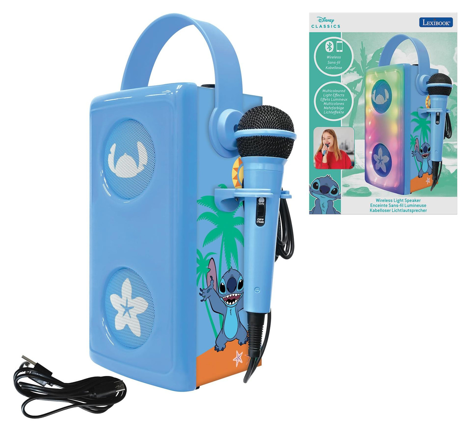Lexibook Stitch Bluetooth-luidspreker - Blauw - BTP185DZLXB