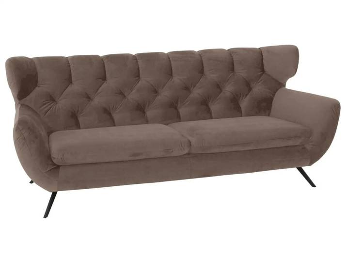 Sofa Sante fe Basic B: 225 cm Candy / Farbe: Elephant / Material: Leder Basic
