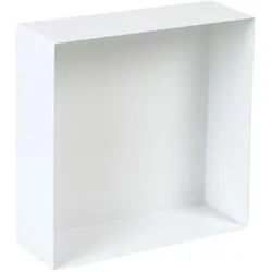 Plieger, Badaufbewahrung, Inbox Inbouwnis - Opbouwnis - RVS - 30x30x10cm - Wit