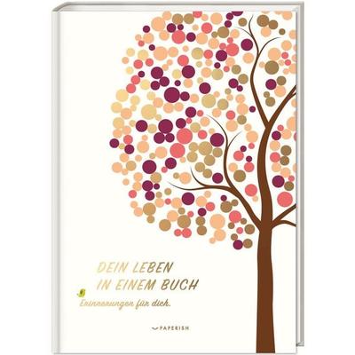 DEIN LEBEN IN EINEM BUCH (beige), Gebundene Ausgabe von Pia Loewe, Paperish Verlag GmbH, 978-3-96895-002-0