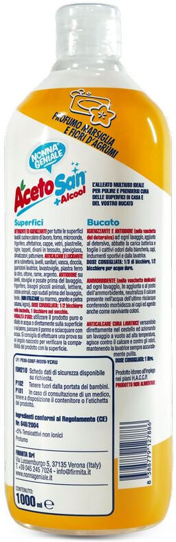 Nonna Geniale Detersivo Multiuso AcetoSan Marsiglia 1L