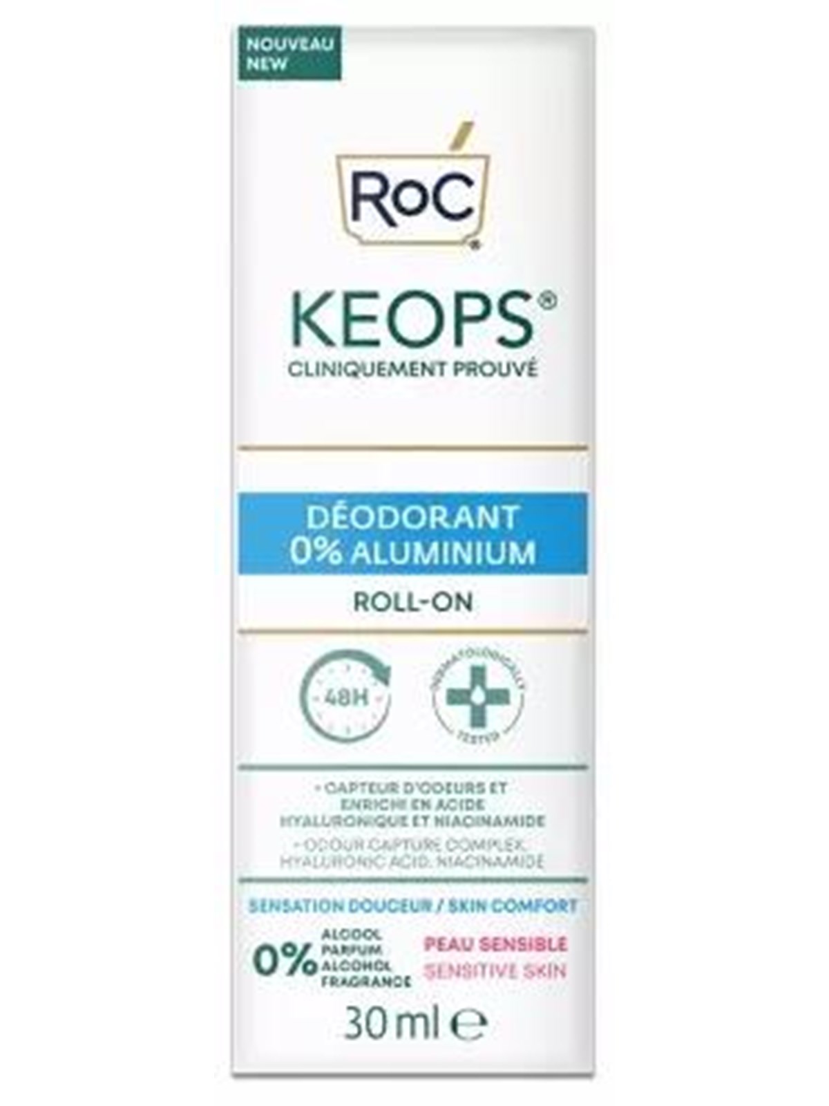 ROC Keops Deo Roll-On - Sensitive Skin - 30 ml0
