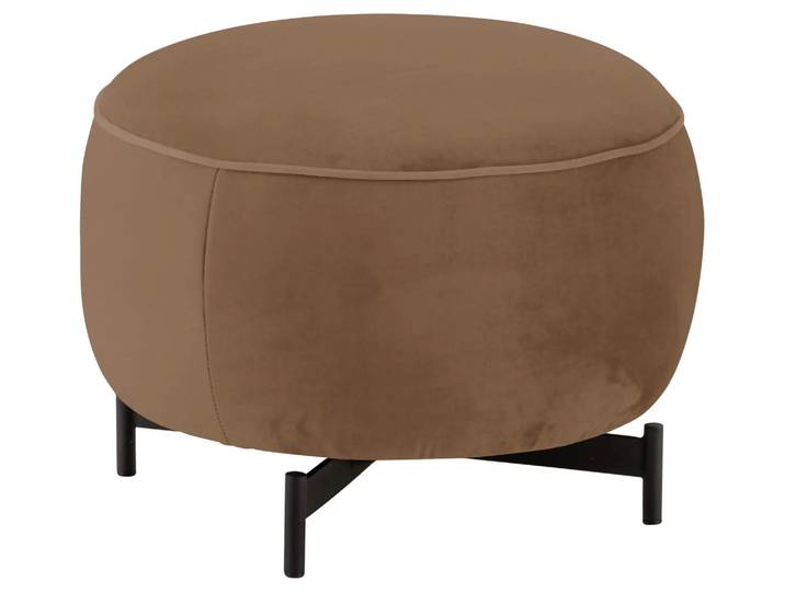 Hocker 8170 Basic D: 60 cm Himolla / Farbe: Smoke / Material: Leder Basic