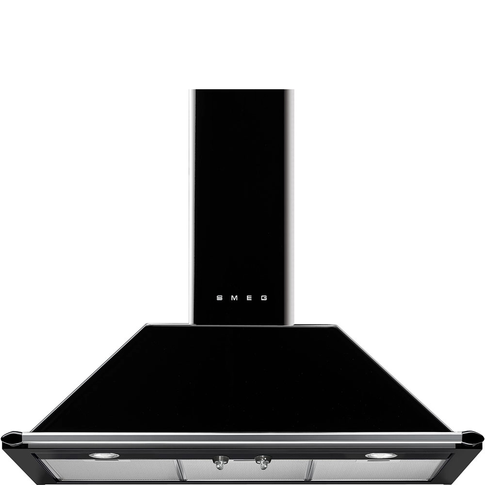 Smeg Kt90ble 90 Cm Dekorative Dunstabzugshaube Schwarz Schwarz One Size
