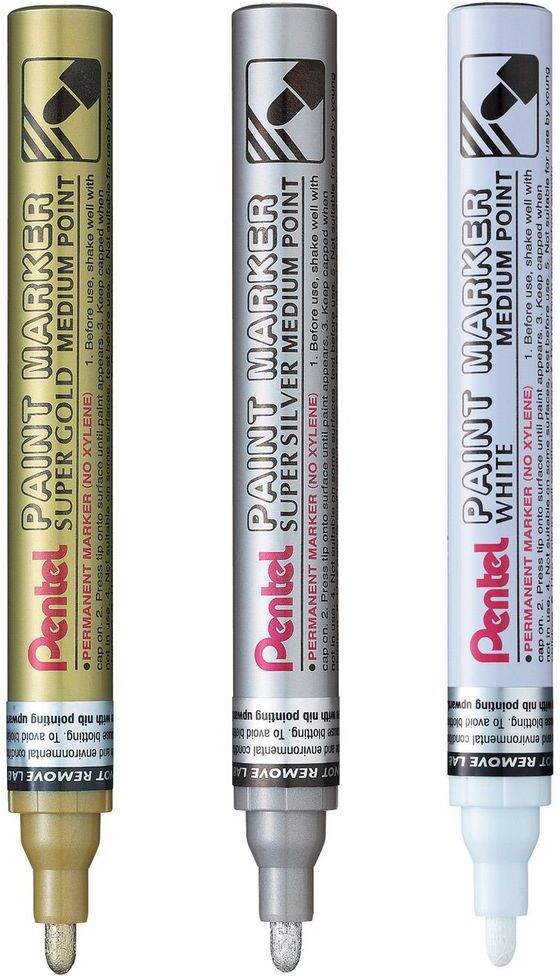 PENTEL Märkpenna Paint Marker rund guld
