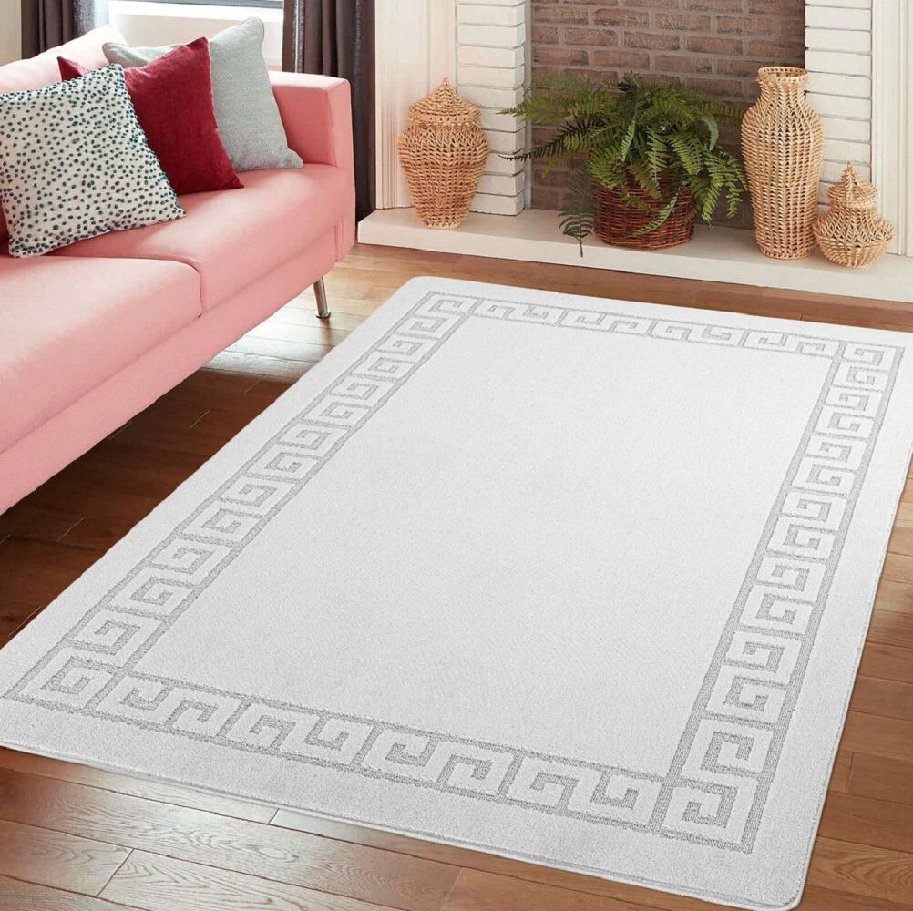 Fairmont Park Rectangle Dhurrie Washable Silver Rectangle 120 x 150 cm
