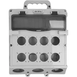Stromverteiler leeres Gehäuse 1x14 Module mit Handgriff IP44 300x340mm TP Electric 3710-000-0000