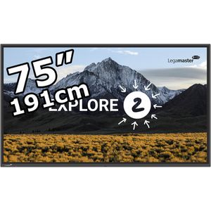 Legamaster Digitales-Whiteboard Explore 2 EXP-7510, 75 Zoll, 4K UHD 3840 x 2160 Pixel, mit Touchscreen