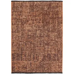Carpetsale24 Baumwolle Teppich Terra 160x230 cm  Waschbar Vintage Kelim Kurzflor Rutschfest Weich Einfarbig Meliert Für Wohnzimmer Schlafzimmer