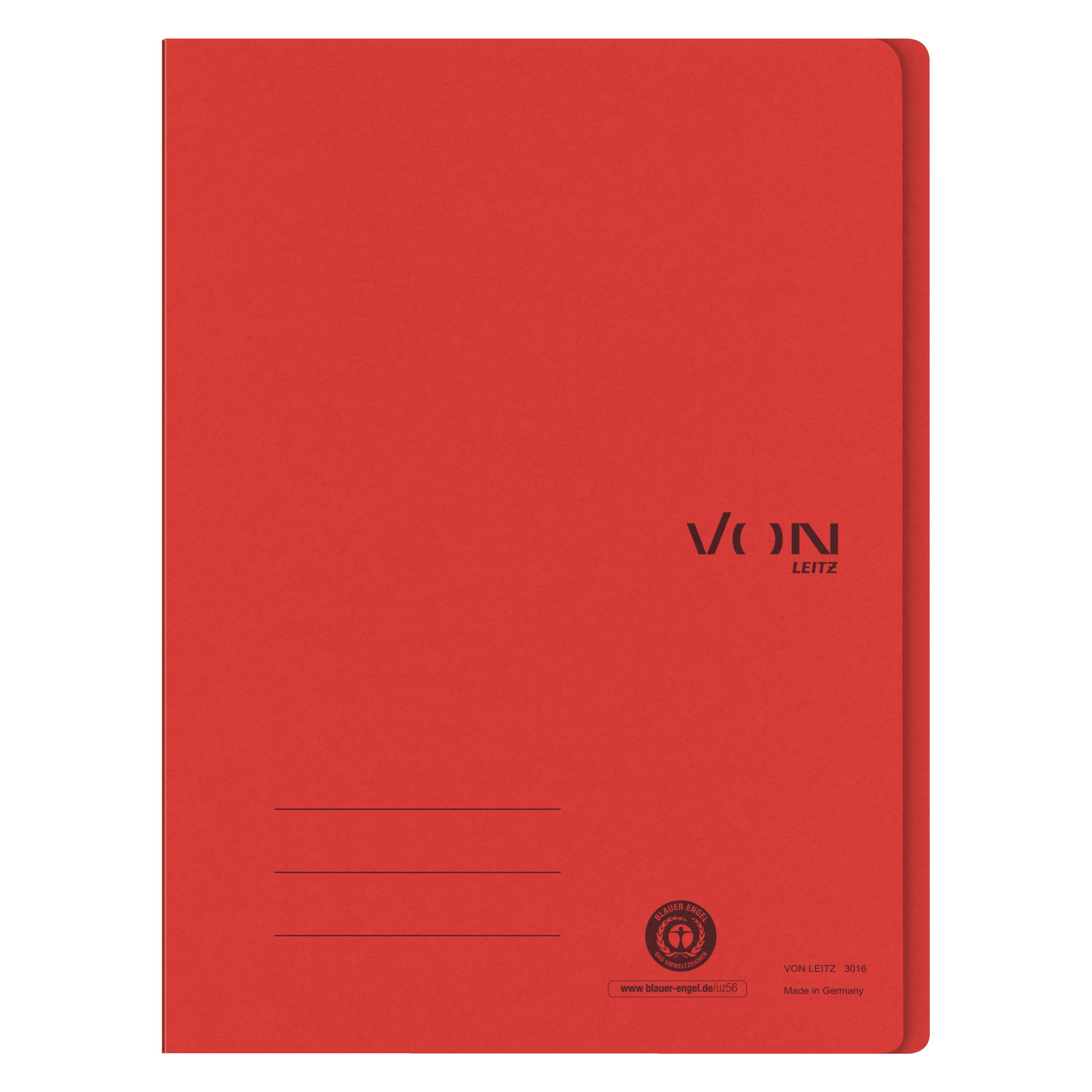 von Schnellhefter mit Heftmechanik, A4, Rot (A4, 1x) (3016-00-25)