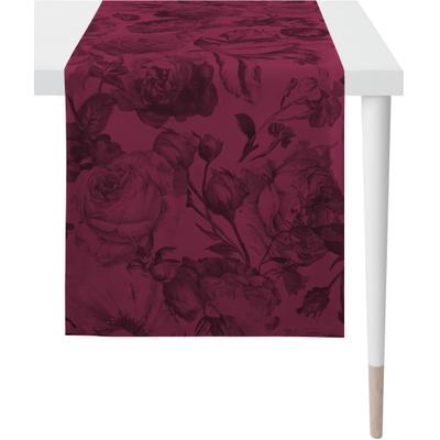 Tischläufer APELT "5255 HERBSTZEIT, Herbstdeko, Herbst", rot, B:48cm L:140cm, Baumwolle, Tischdecken, Digitaldruck