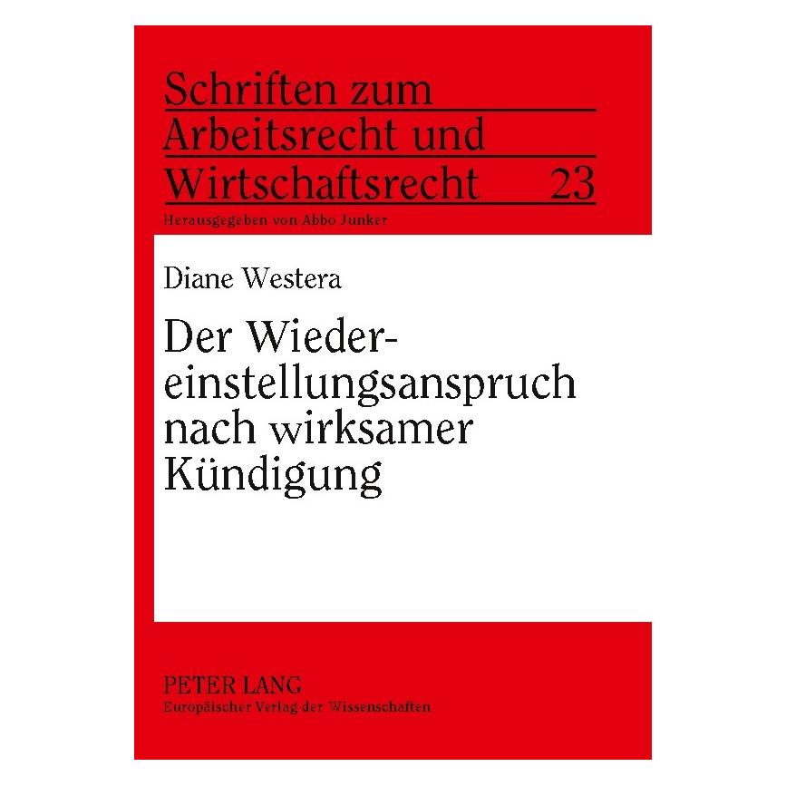 Umbreit Westera:Der Wiedereinstellungsanspruch (Deutsch, Softcover, Diane Westera) (64883811)