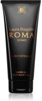 Laura Biagiotti Roma Uomo Nero Estremo gel de duche para homens 200 ml. Roma Uomo Nero Estremo