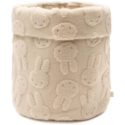 Jollein, Spielzeugaufbewahrung, Aufbewahrungskorb Miffy Jacquard Teddy - Sand