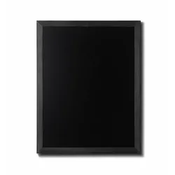 Kreidetafel Holz, flacher Rahmen, schwarz, 70x90