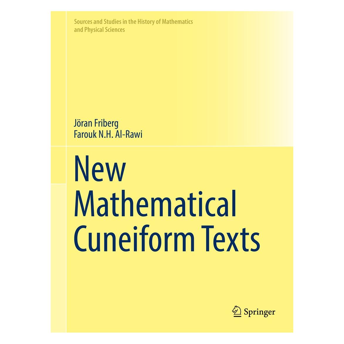 Springer New Mathematical Cuneiform Texts (Englisch, Hardcover, Farouk N.H. Al-Rawi) (9783319445960)