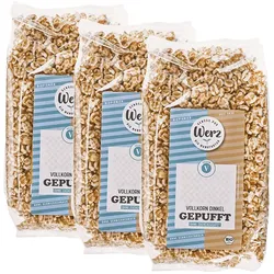 3er-Pack Vollkorn Dinkel gepufft