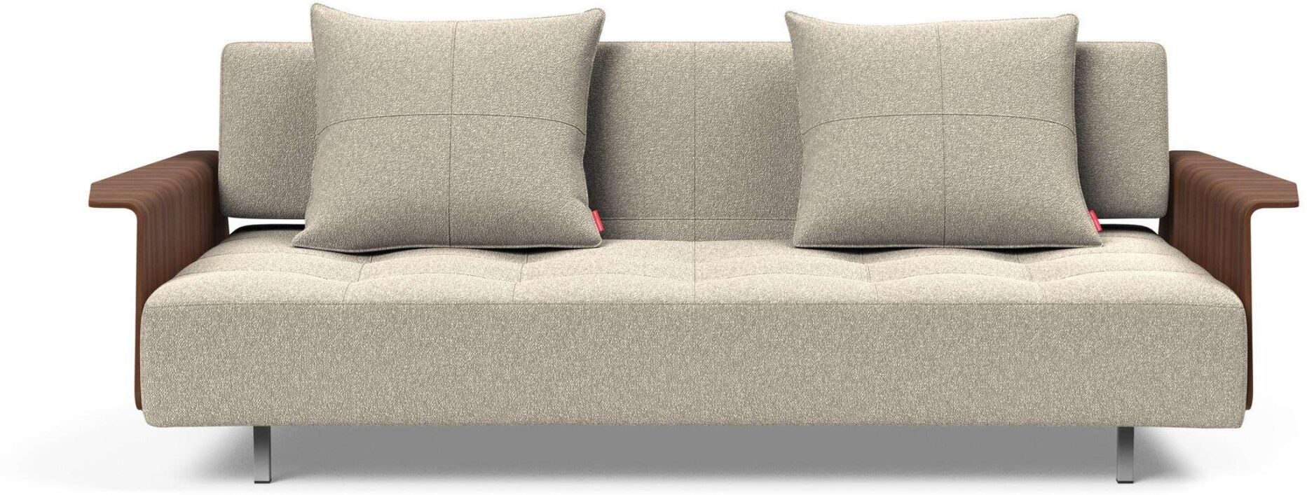 Schlafsofa INNOVATION LIVING ™ "Longhorn, Gästebett, Couch, Tagesliege, Bettsofa", beige, B:245cm H:79cm T:114cm, Sofas, Schlafsofa, Schlaf-, Relax-, oder Sitzposition, Armlehnen, Liegefläche 140x200 cm