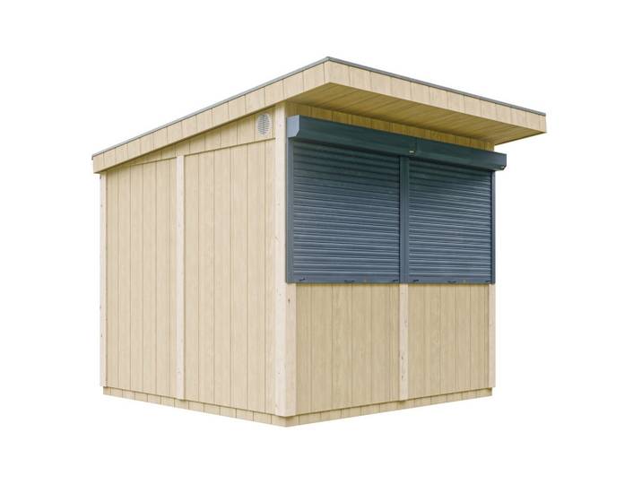 PREMIUM-VERKAUFSSTAND- 5,9m² - H240x248x305 cm - LP Smartside Paneelbauweise - M950