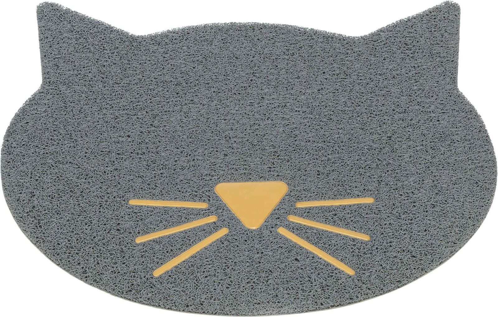 TRIXIE Vorleger für Katzentoiletten Katzenkopf, 50 × 60 cm