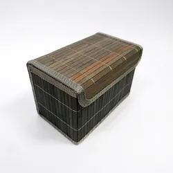 Bambus Kiste Regalkorb Box Schachtel Kästchen dunkelbraun H 14 x B 10 x L 20 cm