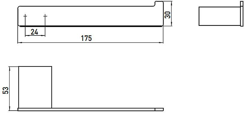 Emco Loft Reservepapierhalter, Accessoires, 050500100, chrom - chrom
