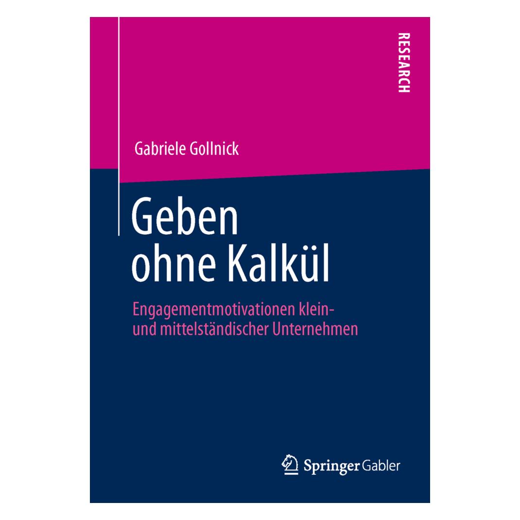 Springer Geben ohne Kalkül (Deutsch, Softcover, Gabriele Gollnick) (7981595)