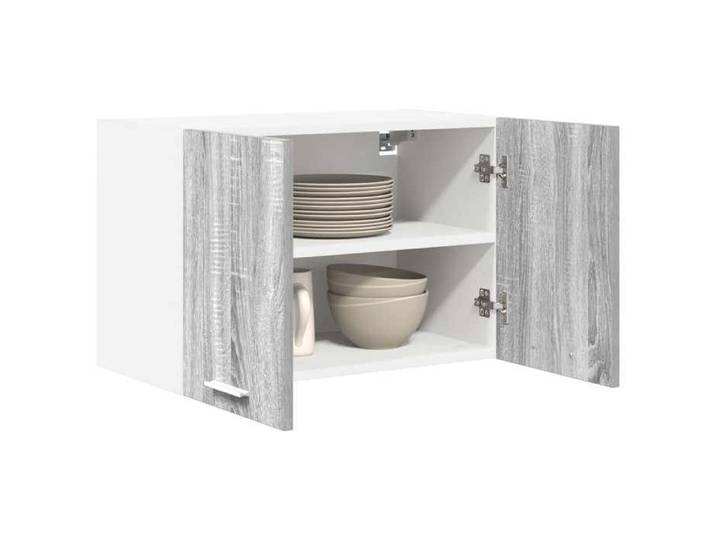 (Vente Chaude)Gris Placard/Armoire Haut - Armoire suspendue - CLOUD - Cabinet de cuisine - 2 pcs Gris Sonoma et Blanc 60x31x40 cm 18