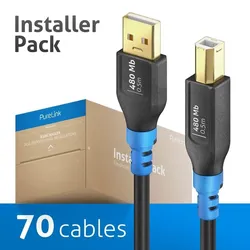 PureLink FlexInstall USB-A auf USB-B Kabel USB 2.0 480Mbps 0.50m - Installer Pack 70 Stk.