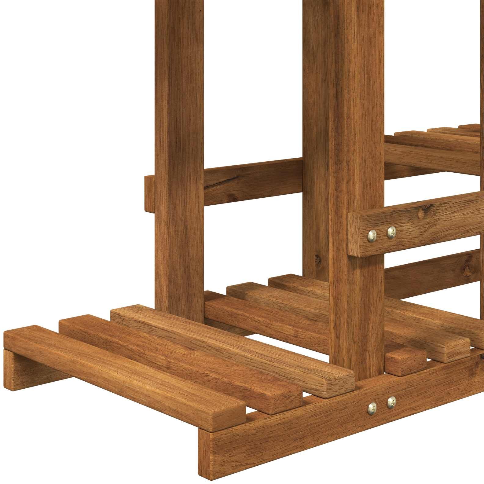 vidaXL Support de Plante Naturel 93,5 x 25 x 91,5 cm