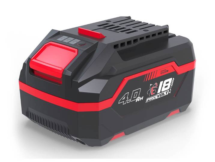 Ersatz-Akkupack 4000 mAh für Garten-Akkusystem, Schwarz-Rot