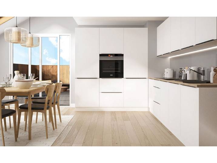 Feldmann-Wohnen Küche Bonn, (Schubladen mit Vollauszug & Soft-Close (HETTICH InnoTech Atira)