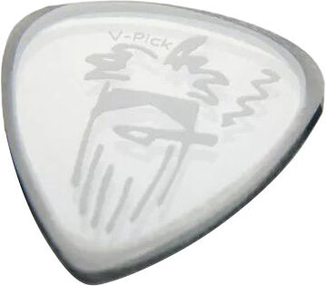 V-Picks Billy Gibbons Clear Ghost Rim transparent