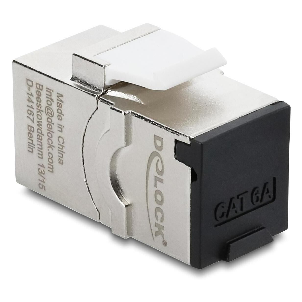 Delock Keystone Modul RJ45 Buchse zu RJ45 Buchse Cat.6A mit (Keystone Modul) (90994)