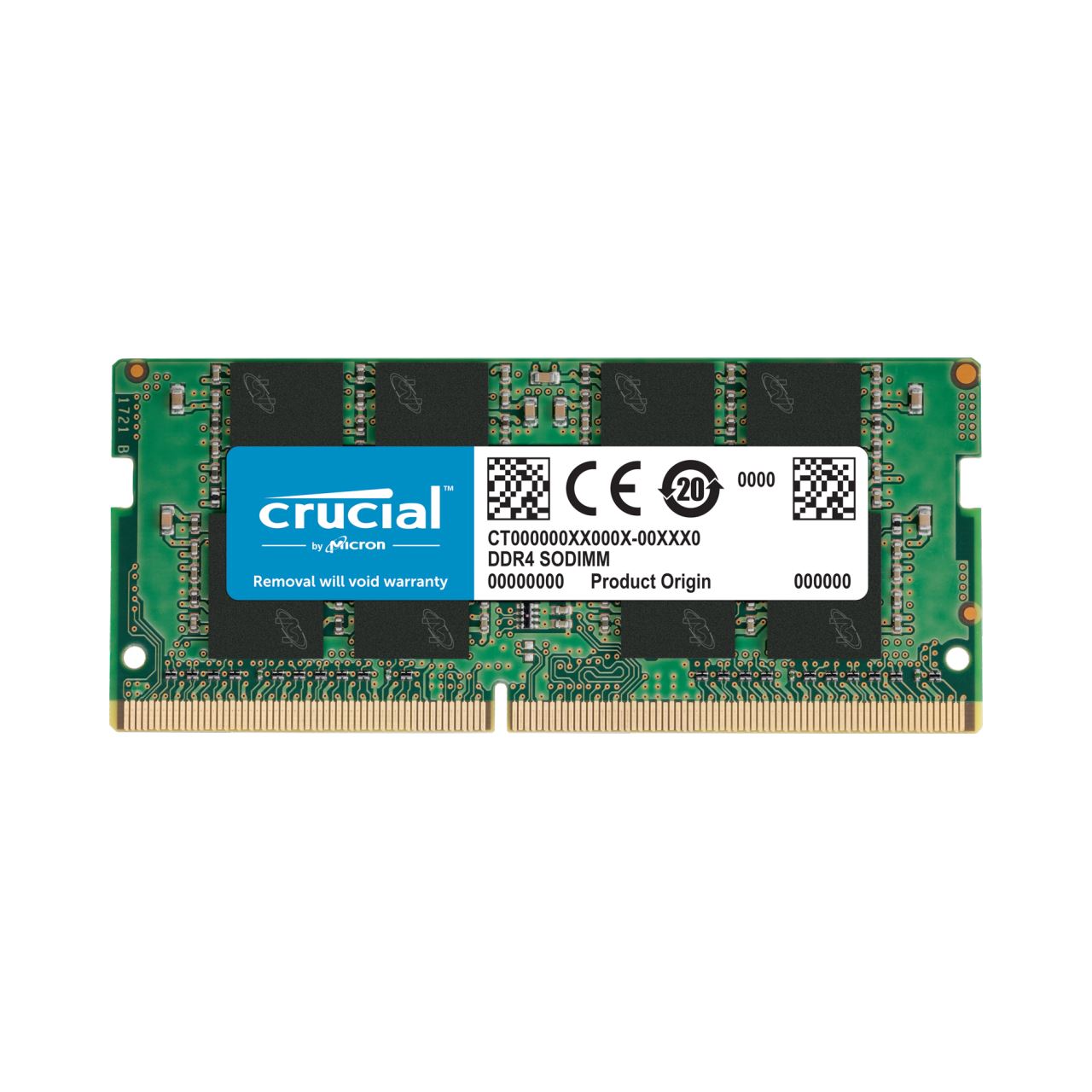 Crucial 16 GB DDR4 3200 MT/s SODIMM 260pin 16 GB CL22 (CT16G4SFRA32A)