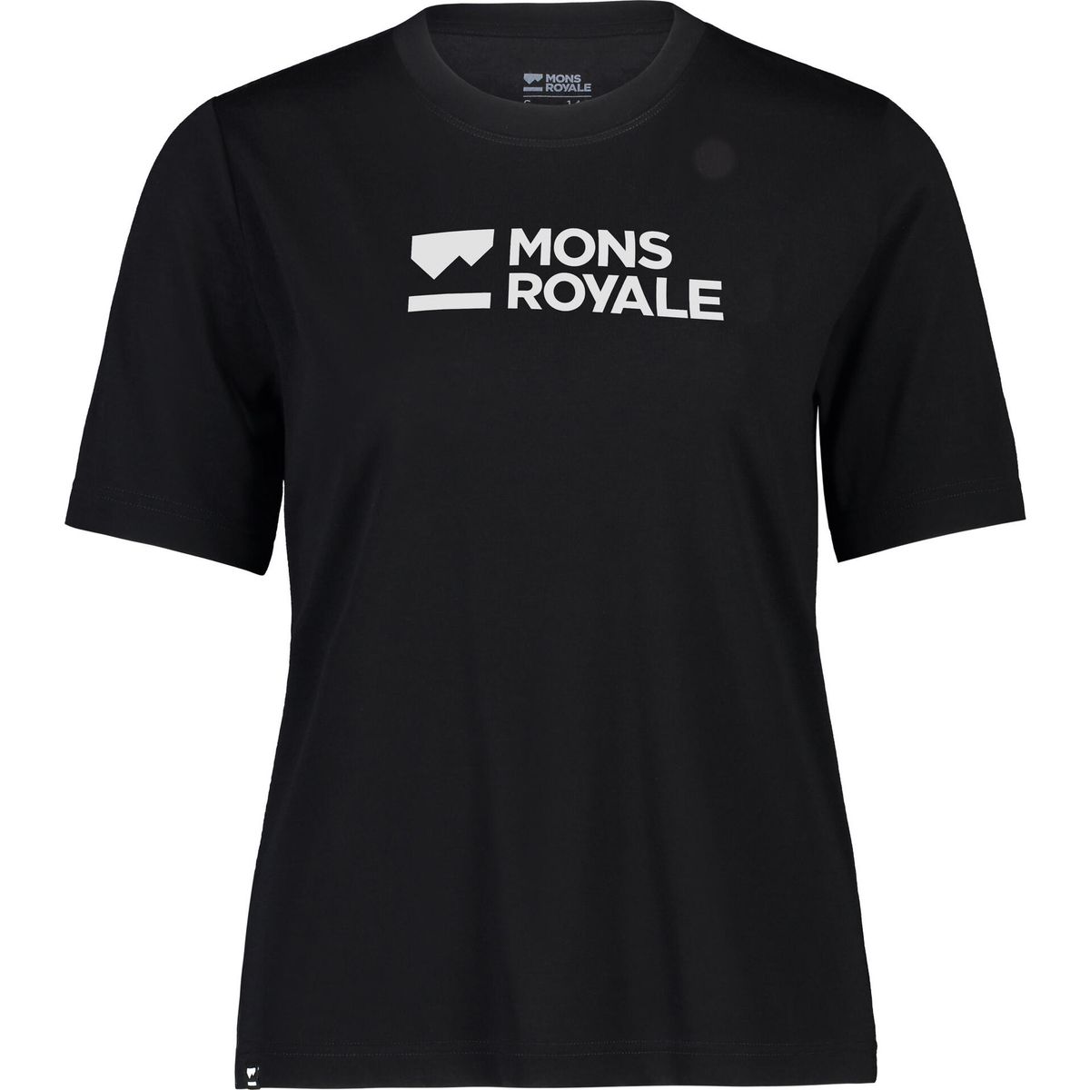 Mons Royale Womens Icon Merino Tee-shirt black (1) L 100447-1181-001-L