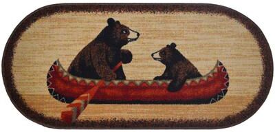 Mayberry Rug American Destination Bear Canoe Accent Rug