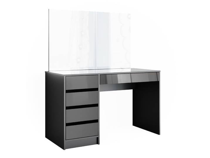 Coiffeuse avec miroir anthracite 120x145cm