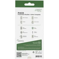 [n]fibrecare Handytasche und -schutz Myway iPhone 17 Pro (Apple iPhone 17 Pro), Smartphone Hülle, Transparent