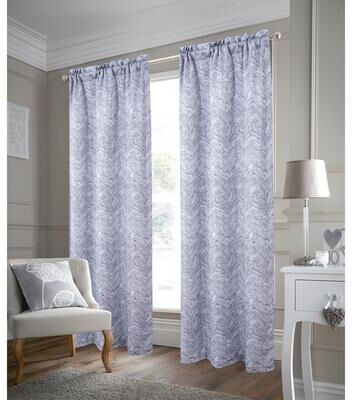 RT Designer Collection Crystal Waves Rod Pocket Room Darkening Window Curtain Panel