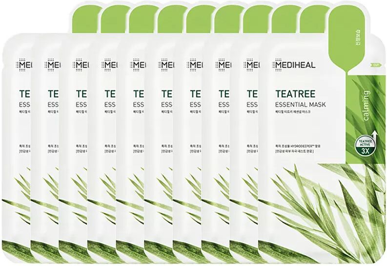 Mediheal - Tea Tree Essential Mask, 10 pièces, Multicolor