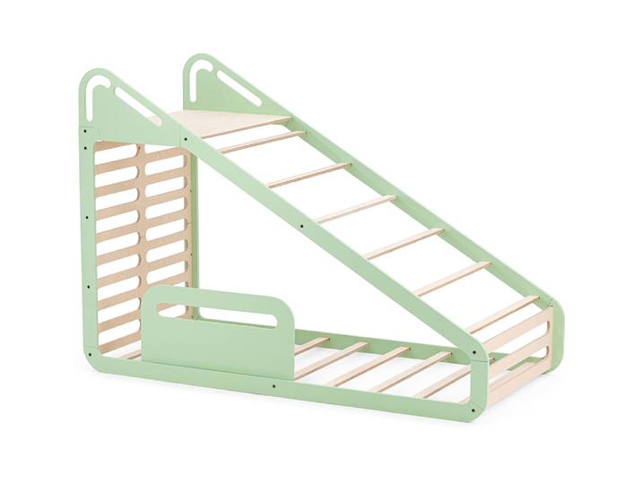 MamaToyz Holz Kinderbett Sleepy Montessori Bett Grün 210x100x150 cm Kinderbett Montessori
