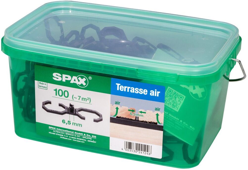 Spax Air-Belüftung 9 x 2,8 x 0,4 cm 100 Stück 6,5 mm Fuge